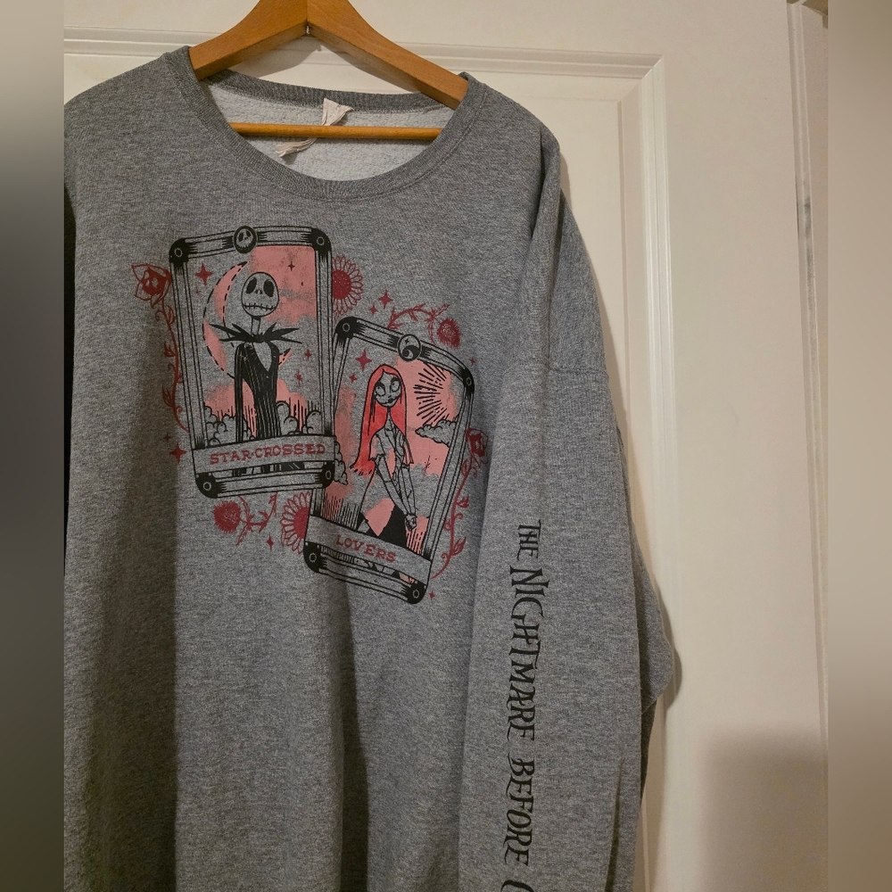 Disney The Nightmare Before Christmas Graphic Sweatshirt Unisex XXL Halloween